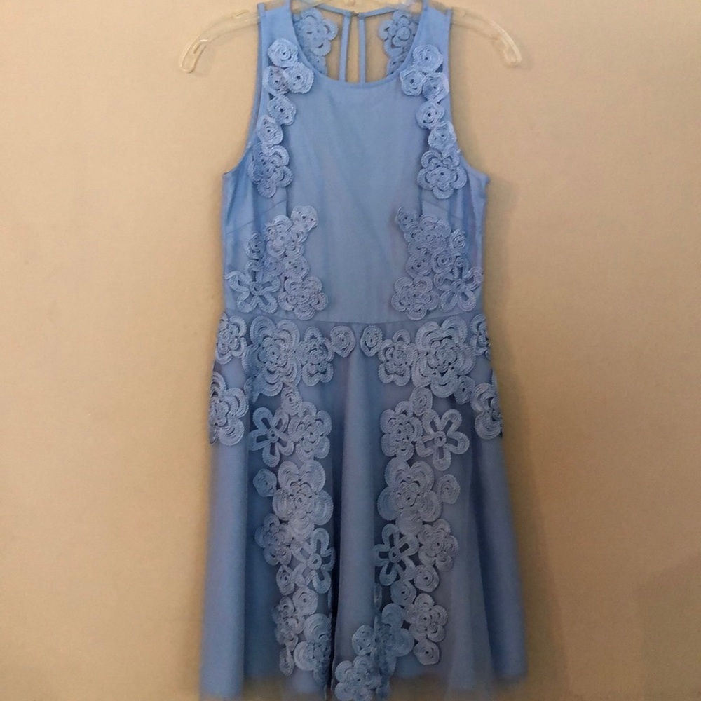 Belle Badgley Mischka blue dress
